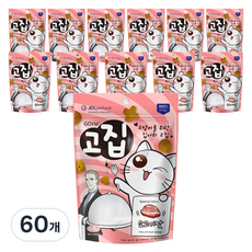 고집 고양이 간식, 소고기, 60g, 60개