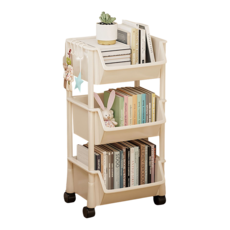 Lineph 雲朵手推車層架, 3層, 白色