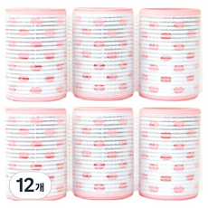 Bubble TOK 鋁製特大髮捲, 12個, 淺粉色