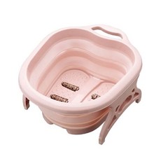 可折疊按摩泡腳桶 PP+TPR材質 滾珠按摩, 煙燻粉, 1個