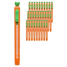 핑크풋 1000 당근 슬라이더 지우개, 혼합색상, 40개