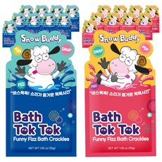 Snow Buddy Bath Tok Tok發聲入浴劑 無香 2款 各2包組, 5組, 120g