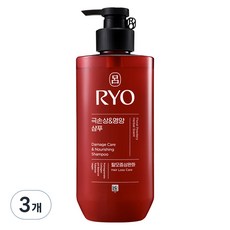 려 함빛 극손상 & 영양 샴푸 탈모증상완화 플로럴 파우더리향, 480ml, 3개