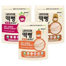 Naeiae 孩童綜合米餅組 3種口味, 甜菜根口味+蓮藕口味+胡蘿蔔口味, 1組