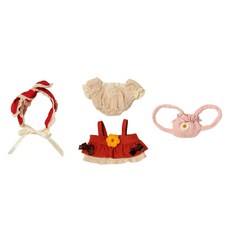 Dstone Universe Nayanaya 復古系列 紅寶石紅 棉花娃娃 衣服套組, 1套, 混合色