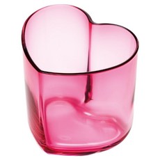 HIROTA GLASS 廣田硝子 心型玻璃杯 粉色 400ml ht-1pk, 1入
