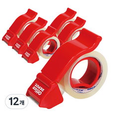 오피스디포 테이프 컷터기 일반형 OD01, 혼합색상, 12개