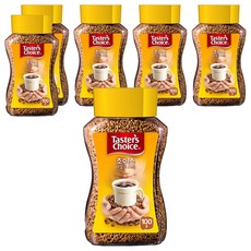 NESCAFE 雀巢咖啡 Taster's Choice Taster's Choicee罐裝溫和摩卡即溶咖啡粉, 100g, 6個