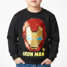 漫威正品反光亮片衛衣鋼鐵俠T卹