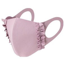 Uugolf 素色荷葉邊造型立體口罩, 玫瑰粉