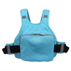 透氣反光兒童機車安全帶, 天空藍, 1個