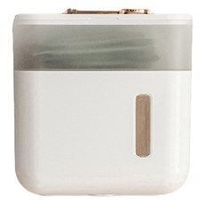 懶角落 多功能浴室壁掛抽取式紙巾 面紙盒, 透灰, 1個