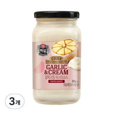 백설 갈릭크림 파스타소스, 3개, 350g