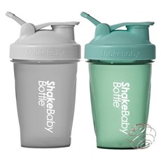 Shakebaby 搖瓶器 2 件套, 600ml, 灰色, 綠色
