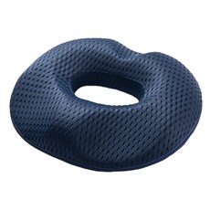 網眼透氣記憶海綿甜甜圈坐墊, 海軍藍