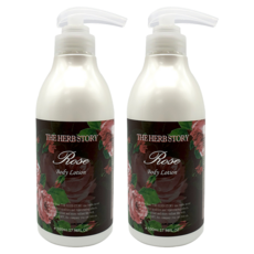 THE HERB STORY 玫瑰護理身體乳, 500ml, 2個