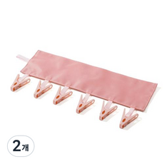 컬러 옷 모자걸이 후크, 핑크, 2개