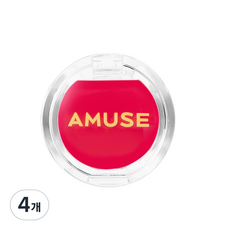 AMUSE 반지 립밤, 4개, 3g, 02 딸기잼 링