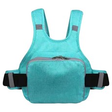 透氣反光兒童機車安全帶, 清新綠, 1個