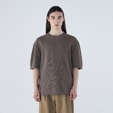 GARMENT LABLE 男士短袖華夫格針織衫