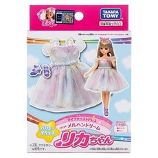 TAKARA TOMY Licca 莉卡娃娃 LW-04 夢幻虹彩水晶球洋裝組 3歲以上, 夢幻虹彩水晶球, 1盒