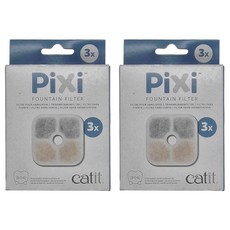 PiXi 喵精靈 Catit 嘿卡堤 智能靜音飲水器濾棉, 3個1盒, YCG437216, 2盒