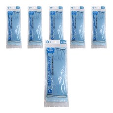 태화 컬러 고무장갑 2켤레, 스카이블루, 대(L), 6세트