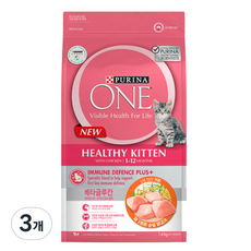 퓨리나원 캣 기능성 사료, 키튼, 1.4kg, 3개