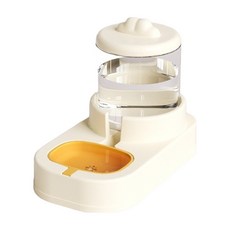 寵物飲水餵食器 2L, 黃色, 1個