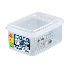 SANADA 掀蓋式保鮮盒 透明色 750ml 食物保鮮 廚房收納, 1個