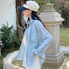 andstyle 女款Rhodia粉彩基本款長袖襯衫