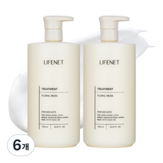 LIFENET 香氛護髮乳 花麝香, 1000ml, 6瓶