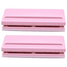 淘寶打孔機手帳6孔打孔器, 粉紅色, 2個