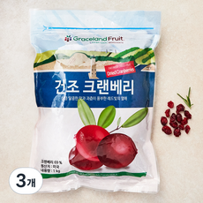 건조 크랜베리, 1kg, 3개