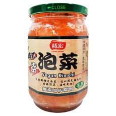 龍宏 韓式泡菜 無添加防腐劑 全素, 380g, 1罐
