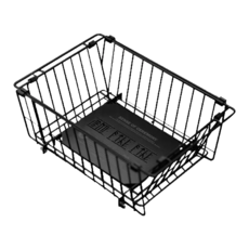 BARRACK09 1單位IGT摺疊瀝水籃 2.0 36 x 24 x 14.5cm, 黑色, 1個, 1