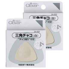 三角粉土餅 cl24-002 白色, 2個, 白