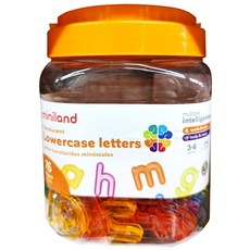 Miniland 透明透光小寫字母 Set 76片, 1組