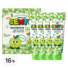 SENTO Junior Safe 高含氟口氣護理兒童牙膏 蘋果香, 120g, 16個