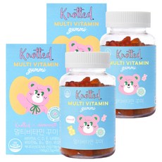 綜合維他命軟糖 蘋果+草莓口味, 60顆, 2罐