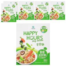 HAPPY HOURS 寶寶麵 青醬貝殼麵，適合10個月以上嬰幼兒, 300g, 6盒