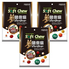 Cat Glory 驕傲貓 貓薄荷潔牙軟錠 柔軟口感 適合各階段幼貓 成貓及老貓使用 幫助貓咪紓壓與緩和情緒 30克x4入, 鮭魚, 120g, 3包