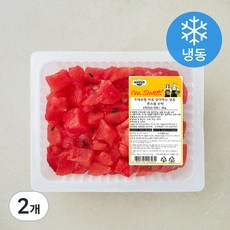 All바른농장 프레쉬팜 바로 갈아먹는 주스용 수박 (냉동), 2개, 2kg