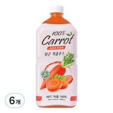파모빗 당근 착즙 주스 100%, 6개, 1L