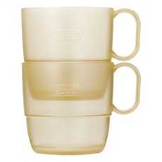 에디슨 유아용 에코젠 컵, 옐로우, 2개, 240ml