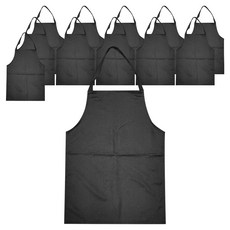 손님용 앞치마, 블랙, 12개