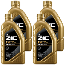 지크 TOP FS 엔진오일, 4개, 0w20, 1L