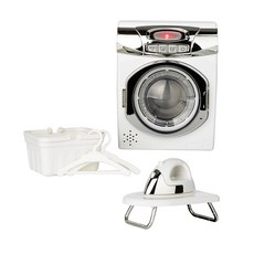 PLAYMAX 可運作的廚房遊戲洗衣機, 白色