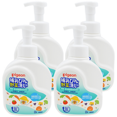 pigeon 貝親 泡沬奶瓶蔬果清潔液, 700ml, 4瓶