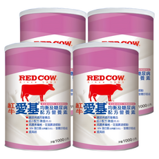 RED COW 紅牛 糖尿病均衡營養素, 1kg, 4罐